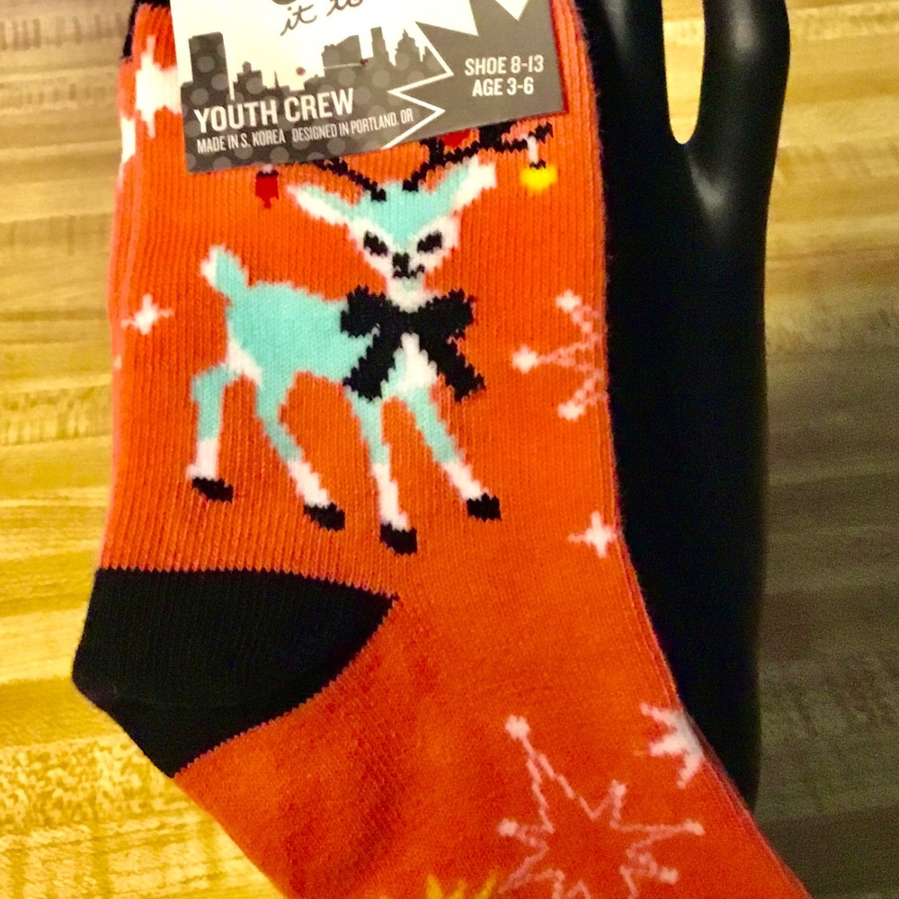 Christmas Doe Youth Crew Socks💥SALE💥